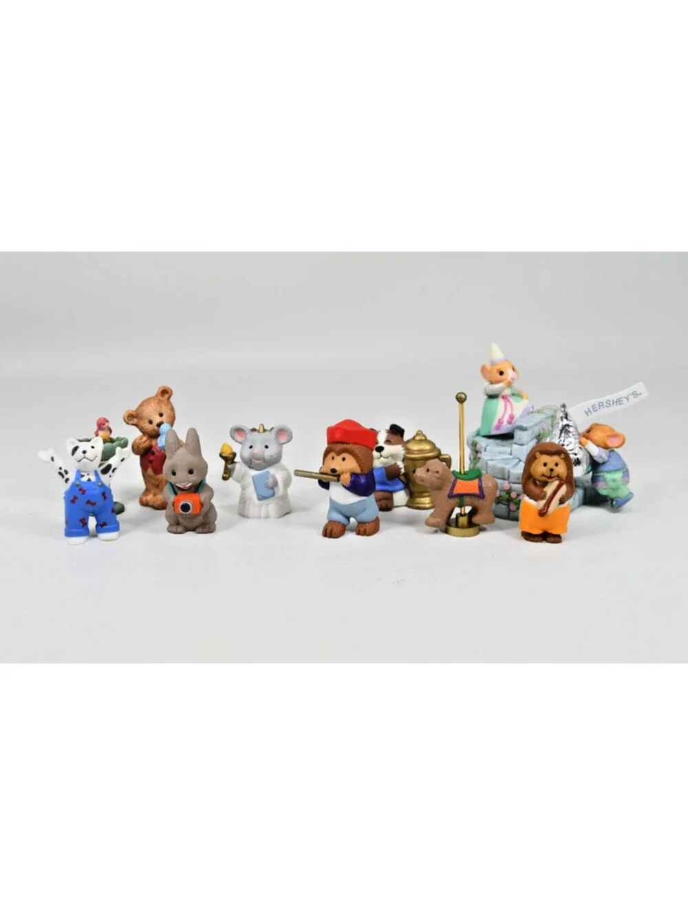 Hallmark Merry Miniatures 12 Anthropomorphic Animals in Costumes Lot VTG 1990s